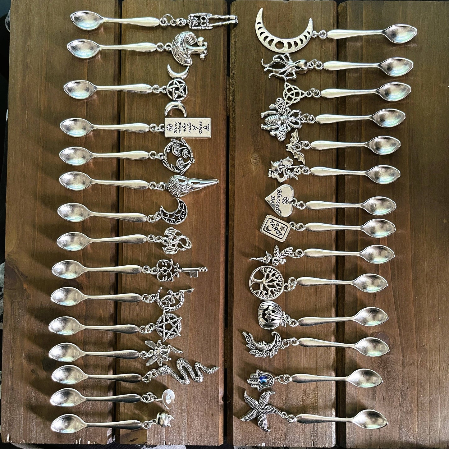Witchy Charm Spoons, Witch Spoons, Herb Spoons: Octopus