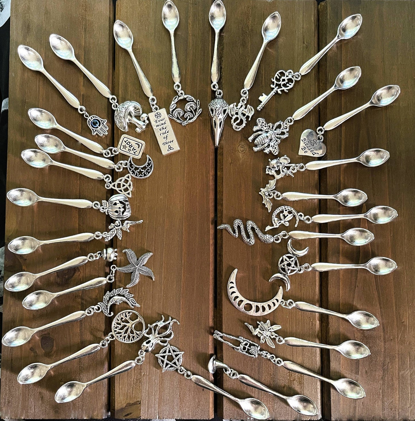 Witchy Charm Spoons, Witch Spoons, Herb Spoons: Fairy A