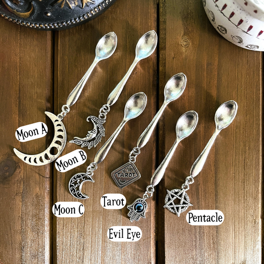 Witchy Charm Spoons, Witch Spoons, Herb Spoons: Evil Eye