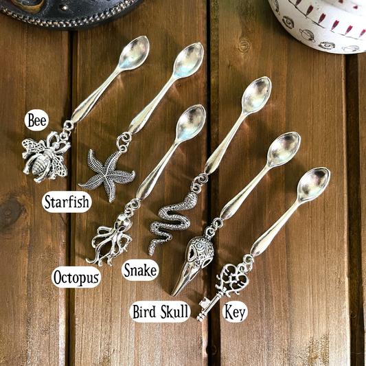 Witchy Charm Spoons, Witch Spoons, Herb Spoons: Octopus