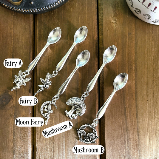 Witchy Charm Spoons, Witch Spoons, Herb Spoons: Fairy A
